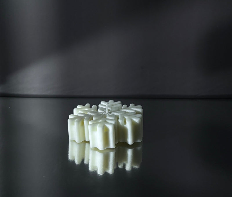 Fiocco di neve 2 | Candela decorativa - agdecorlab