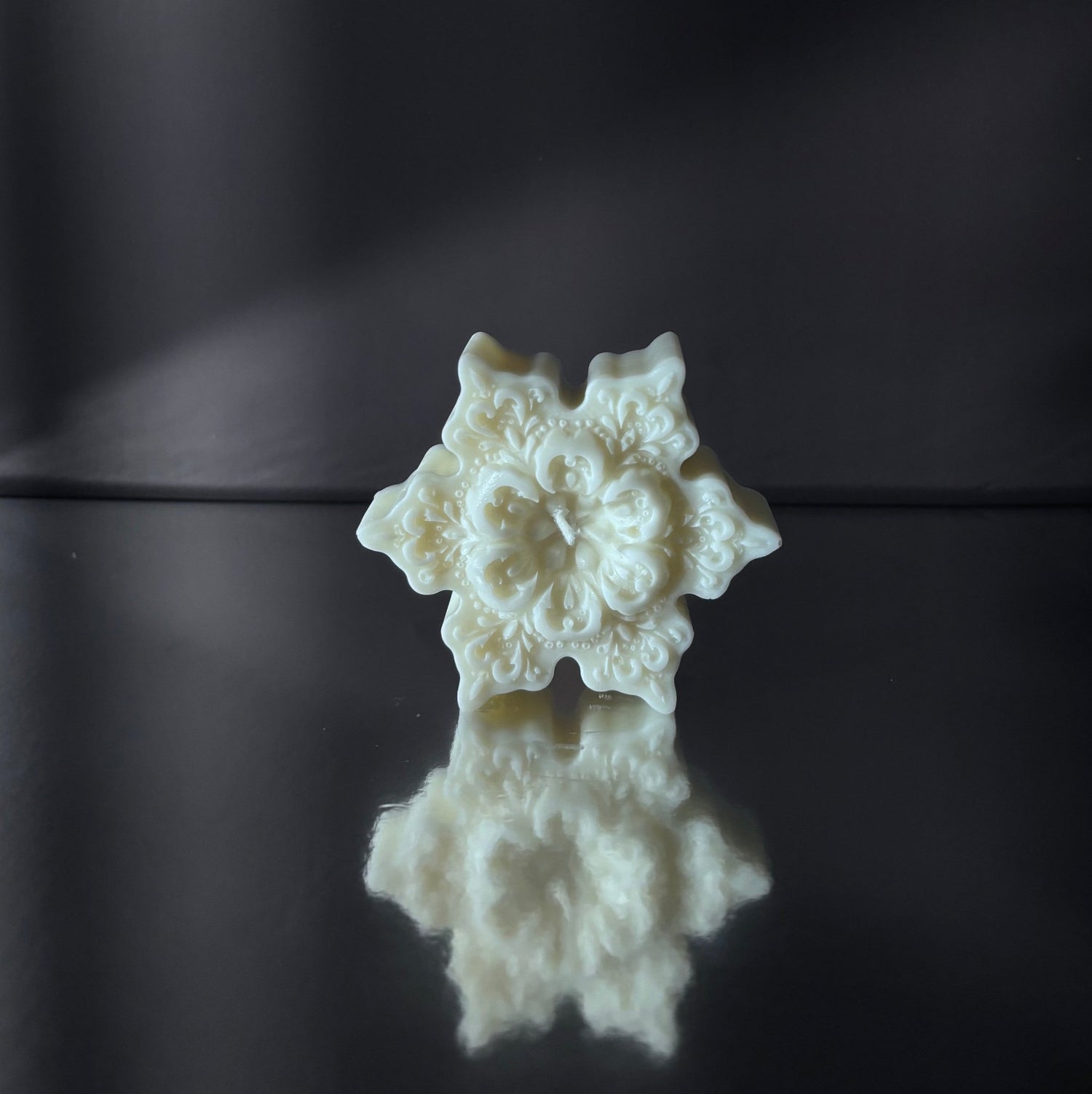 Fiocco di neve 3 | Candela decorativa - agdecorlab