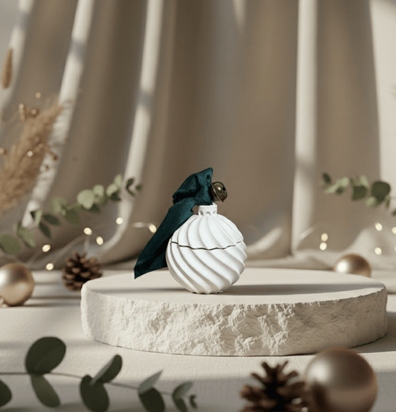 Pallina spirale | Candela in vasetto - agdecorlab