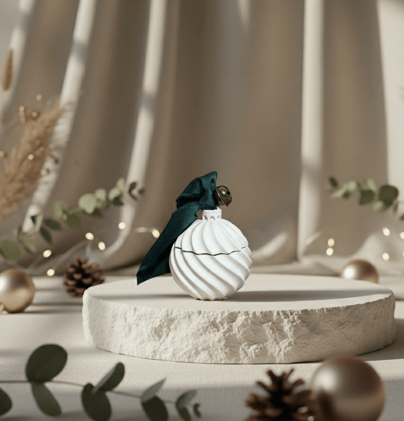 Pallina spirale | Candela in vasetto - agdecorlab