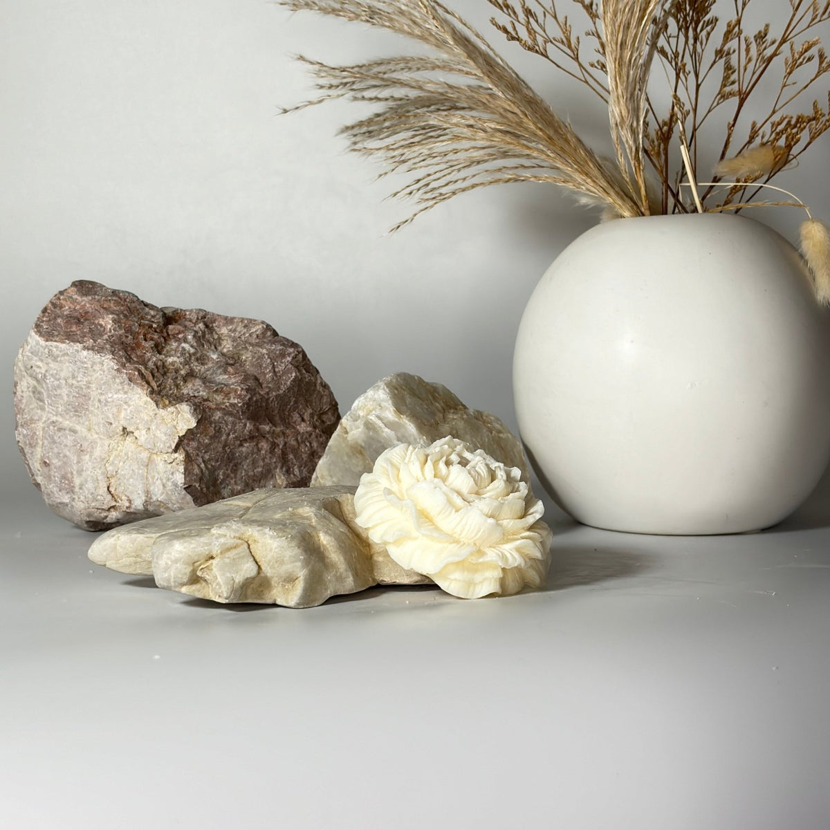 Peonia | Candela decorativa - agdecorlab