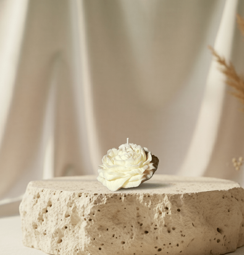 Peonia | Candela decorativa - agdecorlab