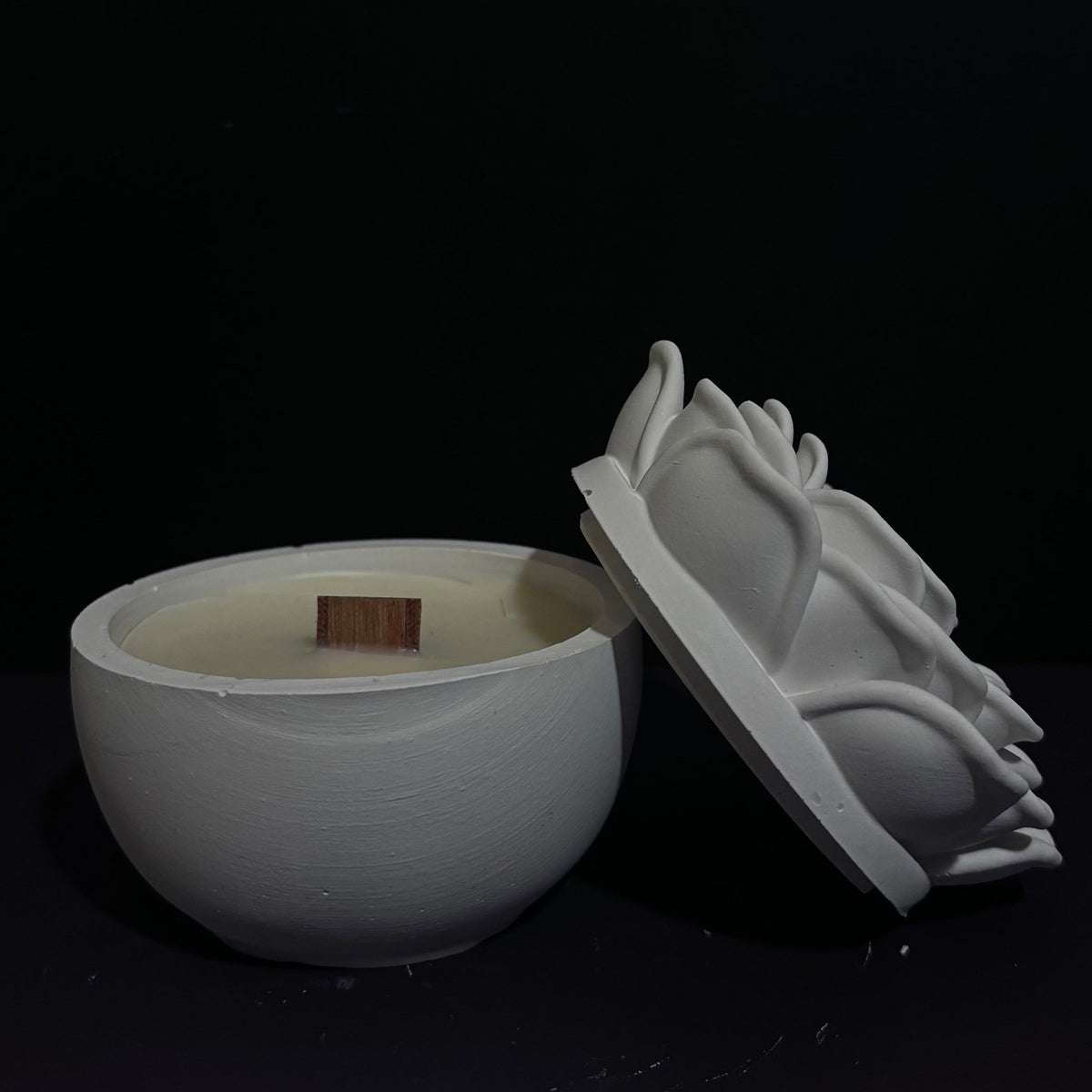 Rose | Candela in vasetto - agdecorlab