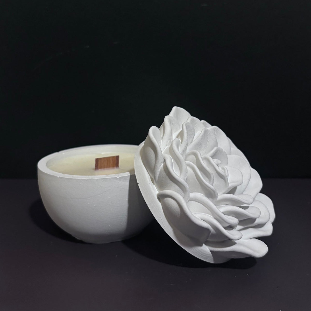 Rose | Candela in vasetto - agdecorlab