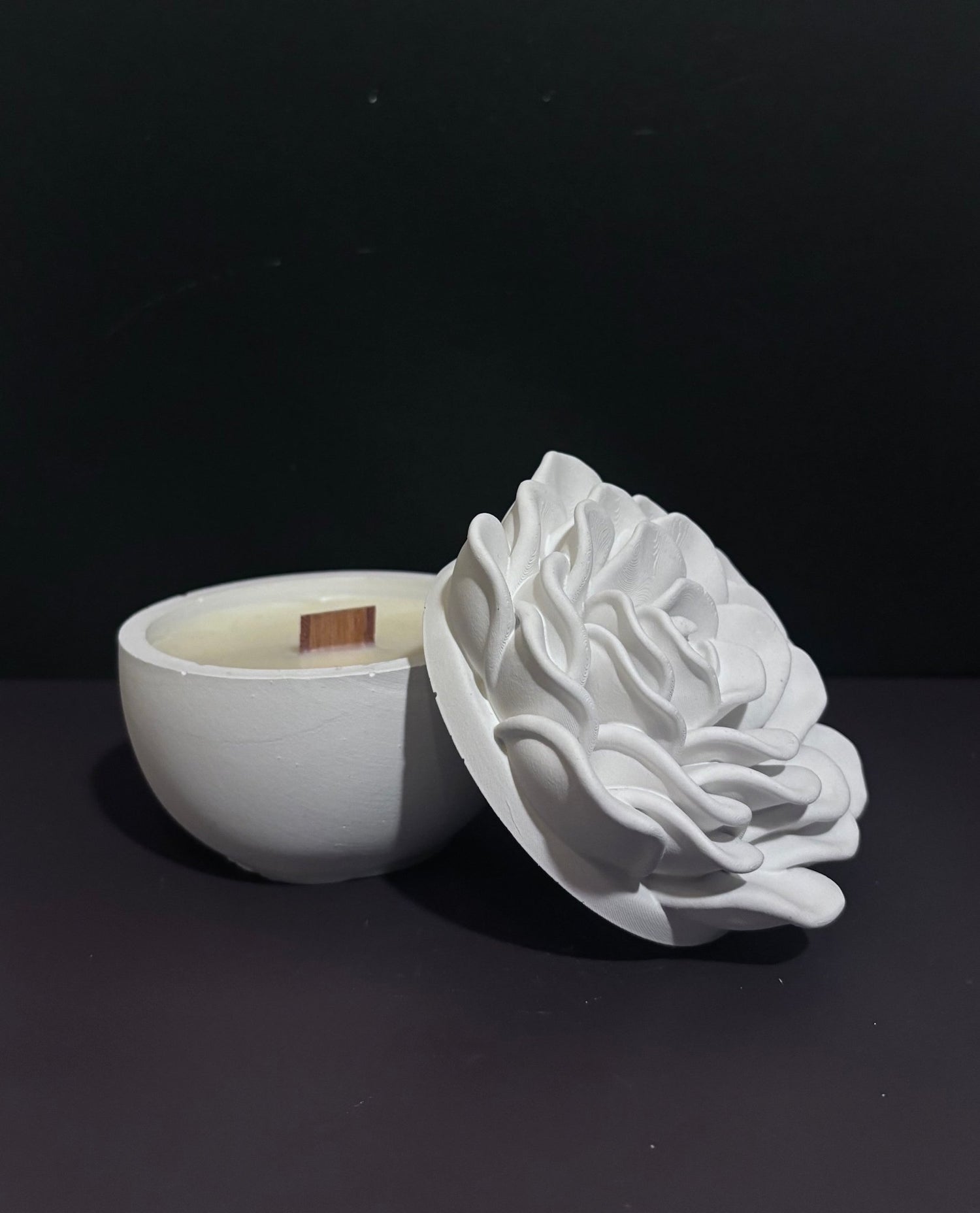 Rose | Candela in vasetto - agdecorlab
