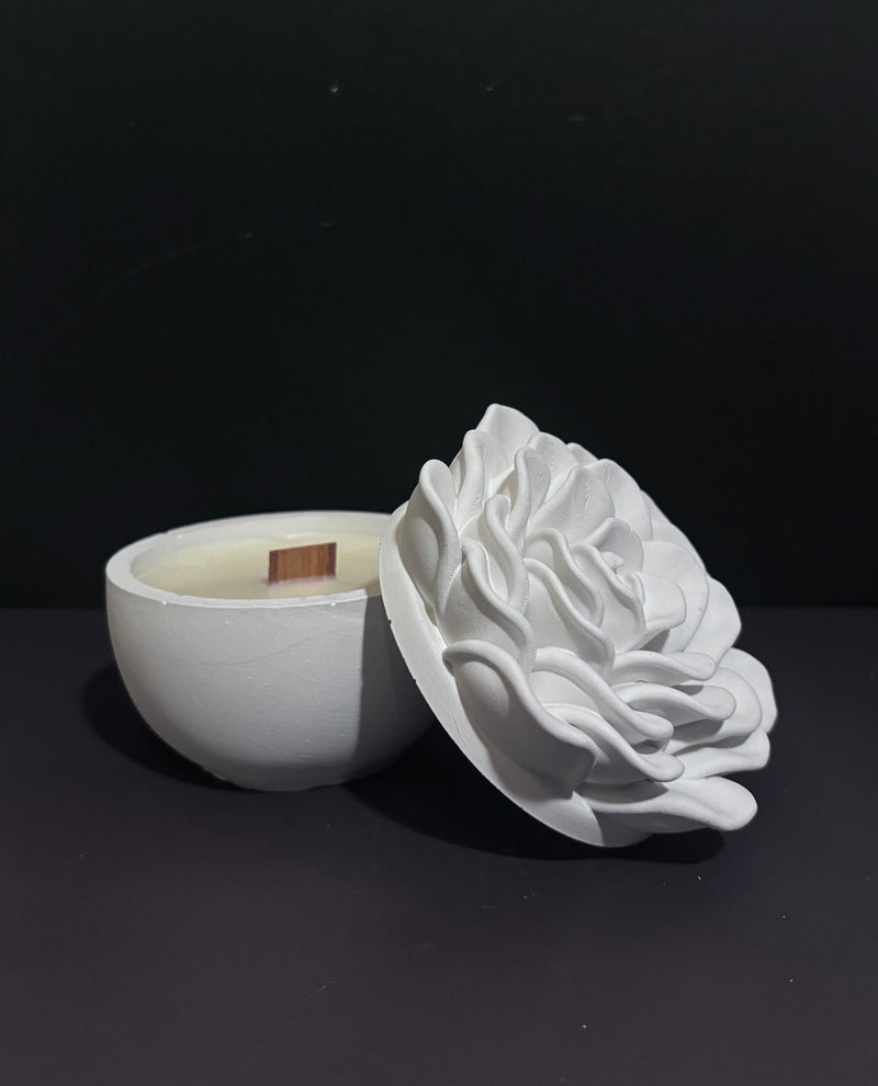 Rose | Candela in vasetto - agdecorlab