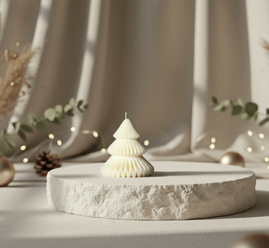 Small xmas three | Candela decorativa - agdecorlab