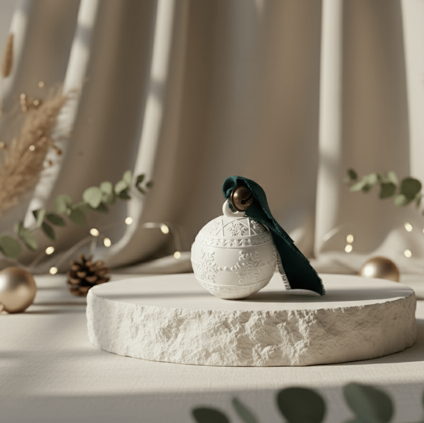 snowflake | Candela in vasetto - agdecorlab