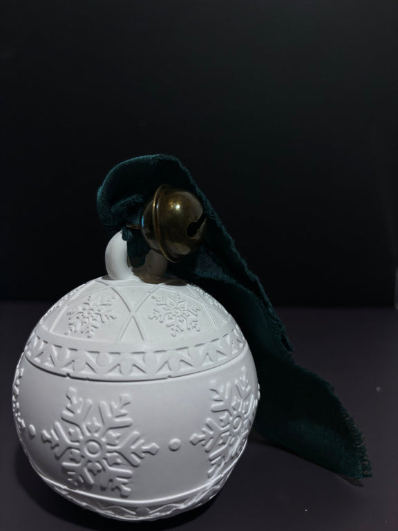 snowflake | Candela in vasetto - agdecorlab