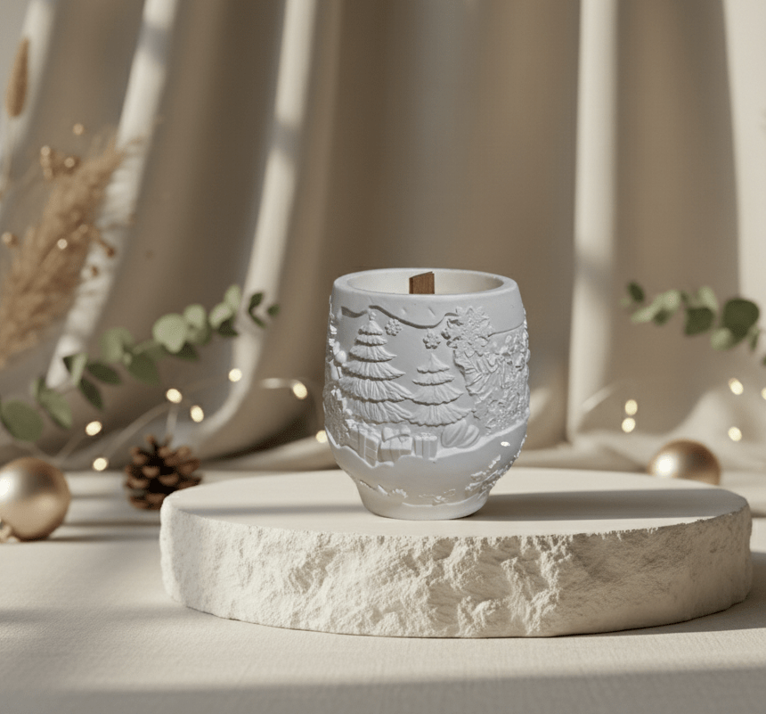 Vasetto xmas | Candela in vasetto - agdecorlab